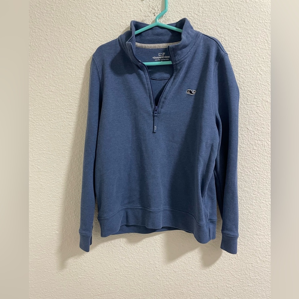 Vineyard Vines kids Zip-Up Sweater in blue